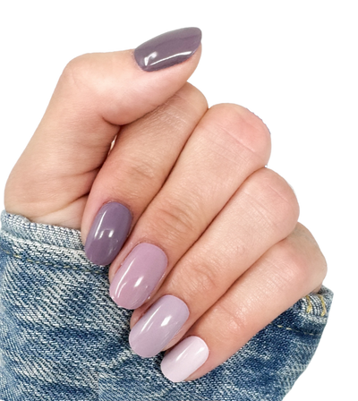 ぱむぽむ Purple Haze - Semi-Cured Gel Nail Strips | Polish Pops