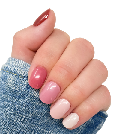 Rose Colored Glasses - Semi-Cured Gel Nail Strips | Polish Pops
